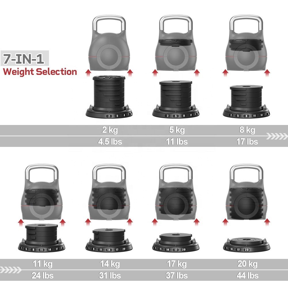 7 in 1 Adjustable Kettlebell G - Dumbbell Set ulasan dan harga